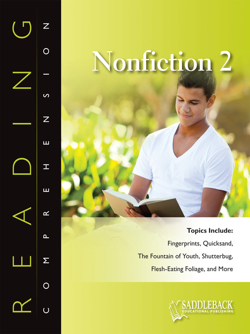 Title details for Reading Comprehension Nonfiction: The Fountain of Youth by Saddleback Educational Publishing - Available